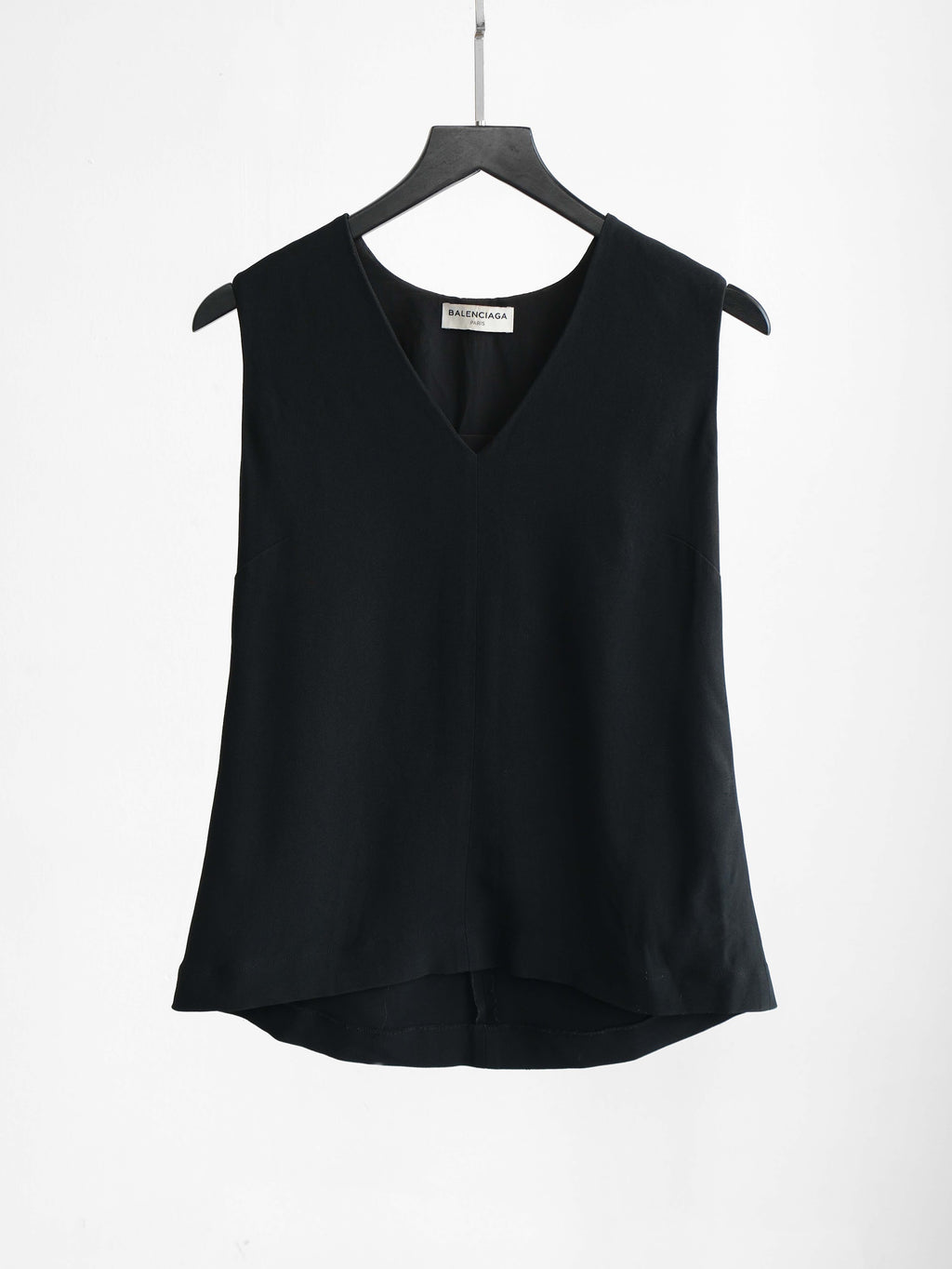 2015 BALENCIAGA BLACK RESORT COLLECTION BY ALEXANDER WANG TANK TOP