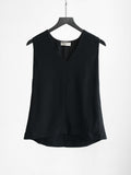 2015 BALENCIAGA BLACK RESORT COLLECTION BY ALEXANDER WANG TANK TOP