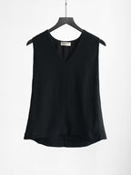 2015 BALENCIAGA BLACK RESORT COLLECTION BY ALEXANDER WANG TANK TOP