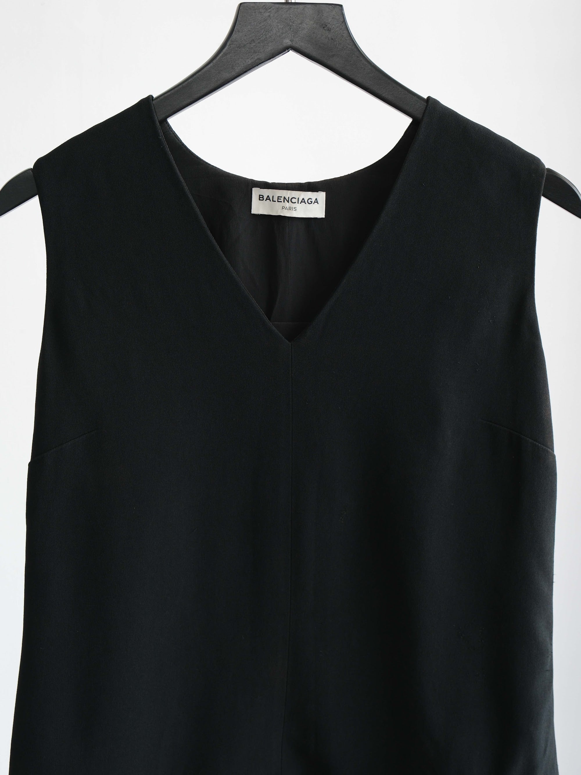 2015 BALENCIAGA BLACK RESORT COLLECTION BY ALEXANDER WANG TANK TOP