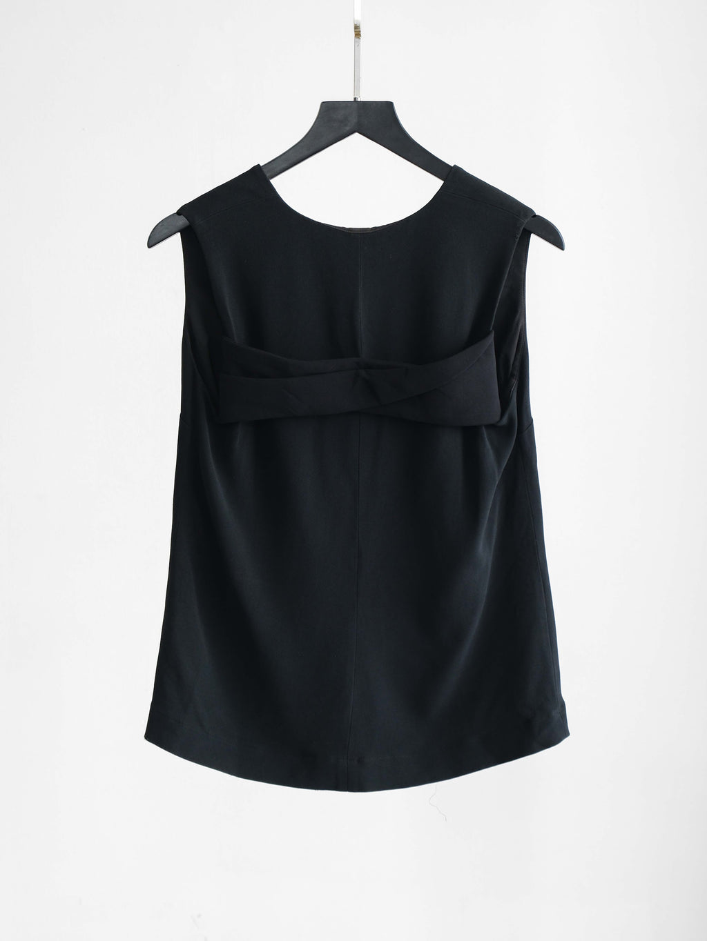 2015 BALENCIAGA BLACK RESORT COLLECTION BY ALEXANDER WANG TANK TOP