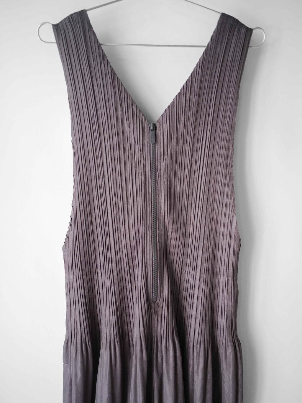 2015 ISSEY MIYAKE PLEATSPLEASE PLEATED GREY OVERALL JUMPSUIT