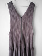 2015 ISSEY MIYAKE PLEATSPLEASE PLEATED GREY OVERALL JUMPSUIT
