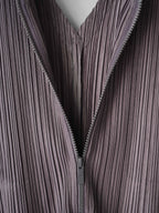2015 ISSEY MIYAKE PLEATSPLEASE PLEATED GREY OVERALL JUMPSUIT