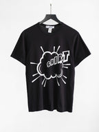 2021 COMME DES GARÇONS BLACK "SHIRT" COLLAB CHRISTIAN MARCLAY T-SHIRT
