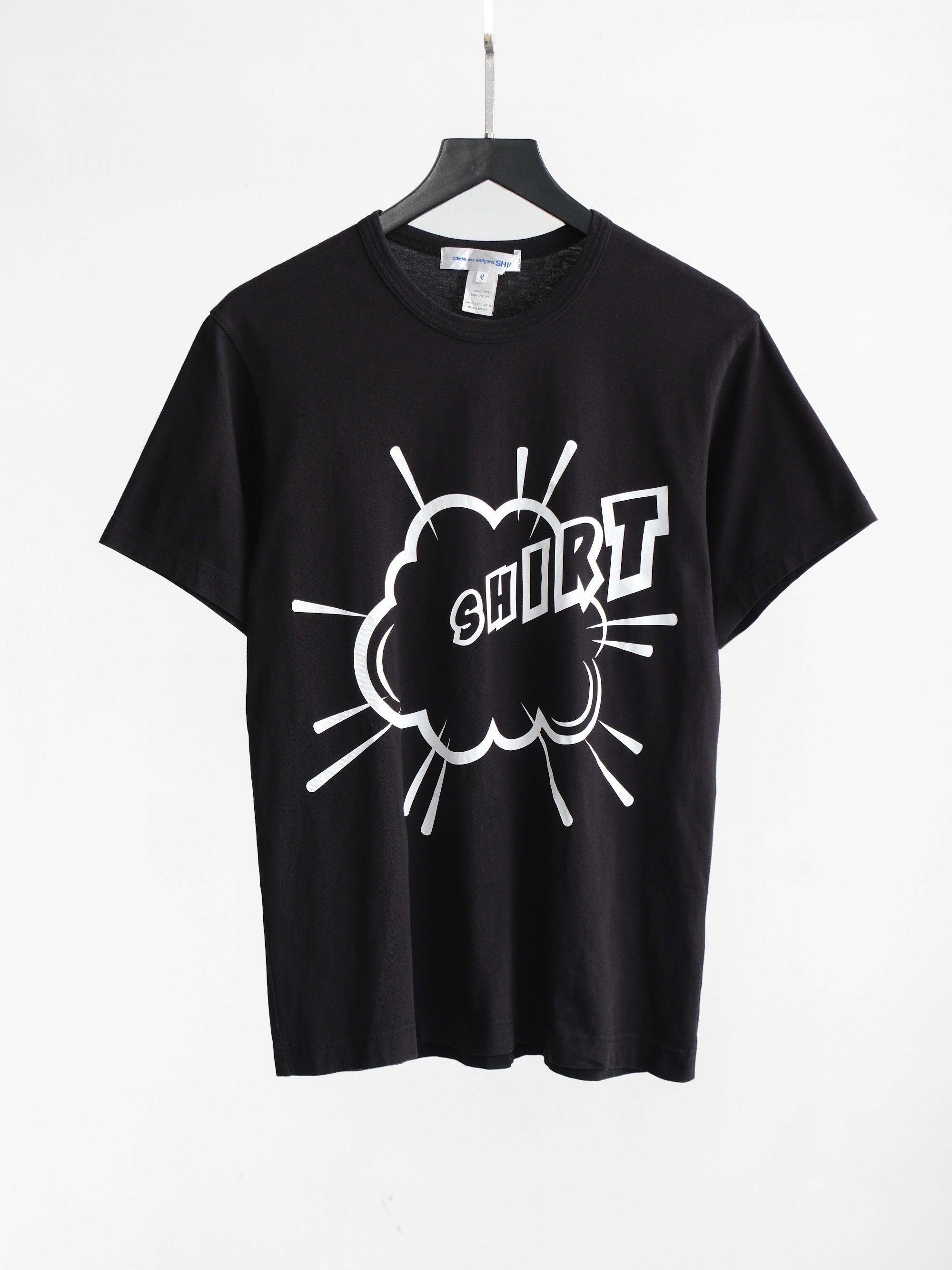 2021 COMME DES GARÇONS BLACK "SHIRT" COLLAB CHRISTIAN MARCLAY T-SHIRT