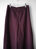 2022 ISSEY MIYAKE ME PLEATED BURGUNDY BAGGY PANTS