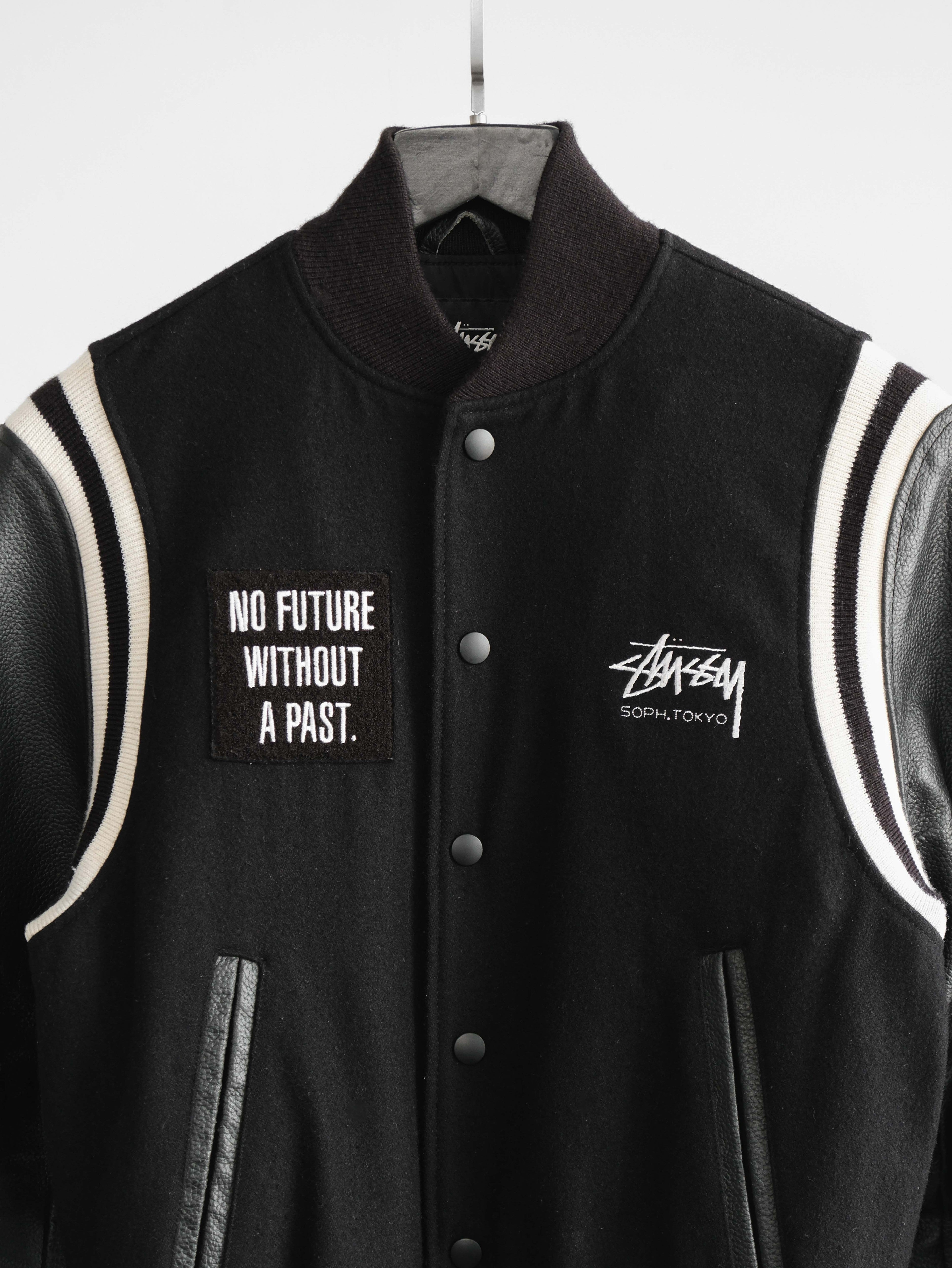 SS16 LAC BLACK STUSSY X SOPHNET TOKYO 16TH ANNIVERSARY VARSITY JACKET