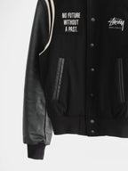 SS16 LAC BLACK STUSSY X SOPHNET TOKYO 16TH ANNIVERSARY VARSITY JACKET