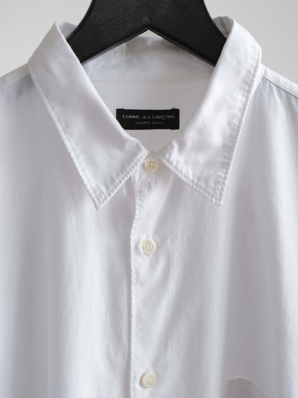 AD1993 CDG PATCHWORK WHITE HOMME PLUS/ FLEECE SLEEVE LS SHIRT