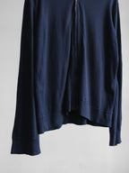 AD1997 CDG CROCHET / KNIT NAVY HOMME PLUS/ ZIP CARDIGAN