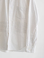 AD2000 CDG POLKA DOTS WHITE ROBE DE CHAMBRE LS SHIRT