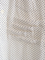 AD2000 CDG POLKA DOTS WHITE ROBE DE CHAMBRE LS SHIRT