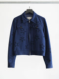 AD2003 CDG POLKA DOTS NAVY ROBE DE CHAMBRE "STAR" JACKET