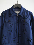 AD2003 CDG POLKA DOTS NAVY ROBE DE CHAMBRE "STAR" JACKET