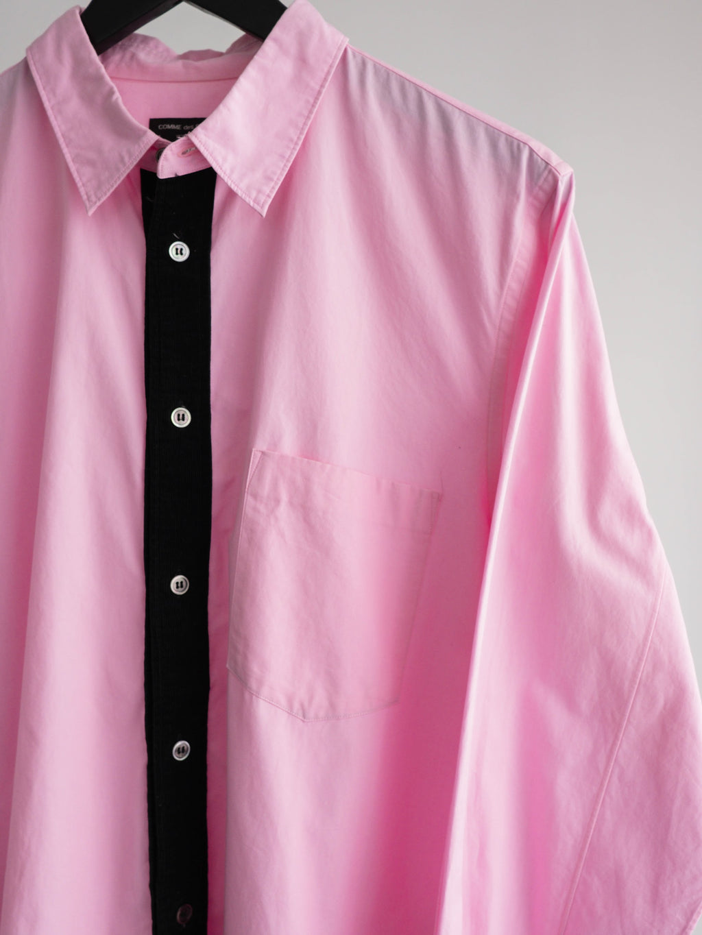 AD2004 CDG PINK HOMME PLUS/ CORDUROY LINE BUTTON LS SHIRT