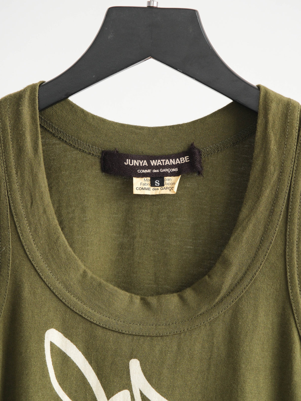 AD2006 CDG GREEN JUNYA WATANABE/ HEART STICK TANK TOP