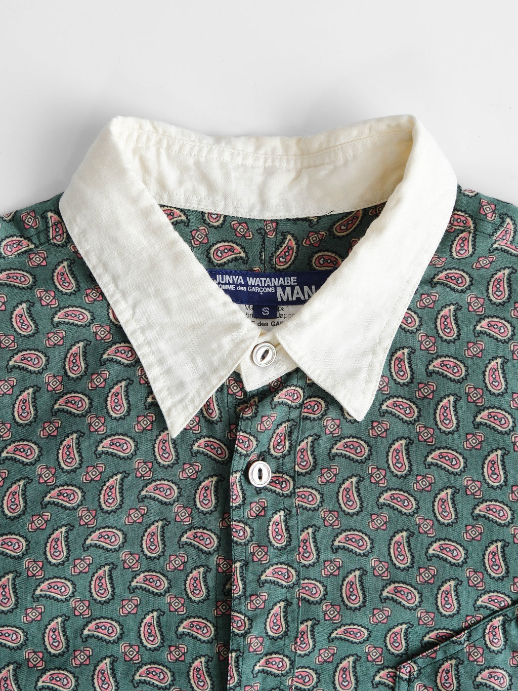 AD2007 CDG POLKA DOTS GREEN JUNYA WATANABE/ BANDANA LS SHIRT