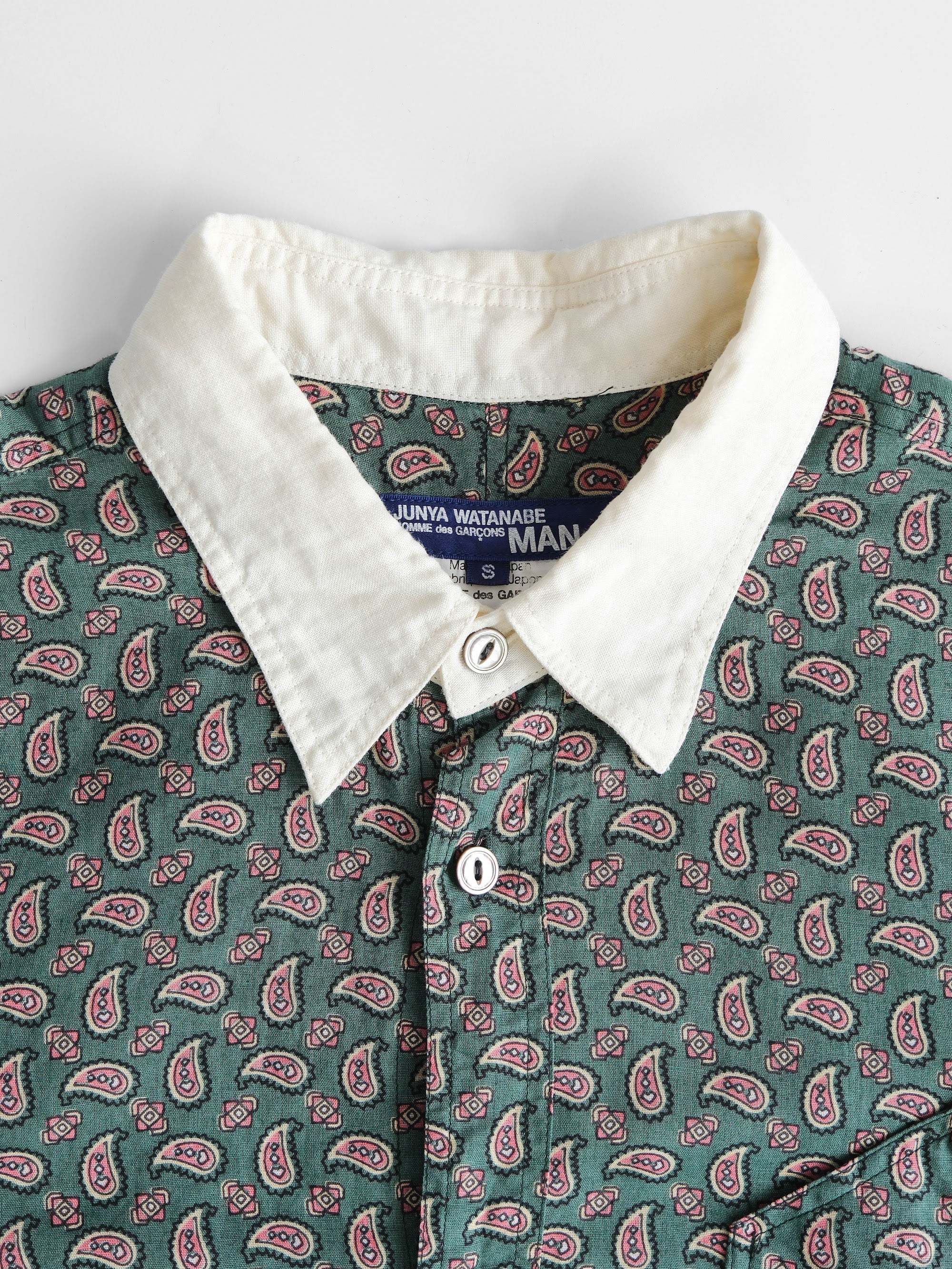 AD2007 CDG POLKA DOTS GREEN JUNYA WATANABE/ BANDANA LS SHIRT