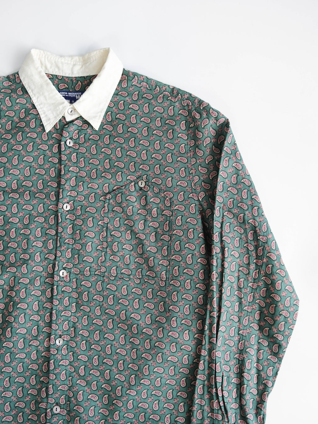 AD2007 CDG POLKA DOTS GREEN JUNYA WATANABE/ BANDANA LS SHIRT