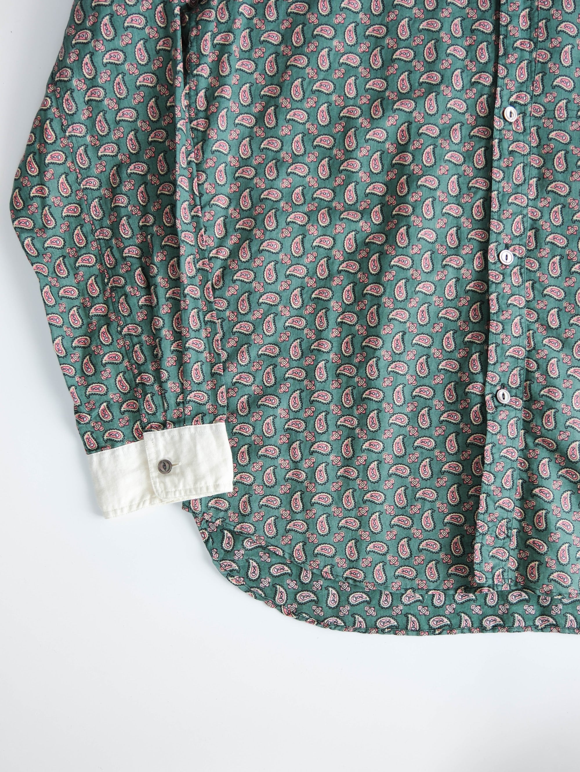 AD2007 CDG POLKA DOTS GREEN JUNYA WATANABE/ BANDANA LS SHIRT