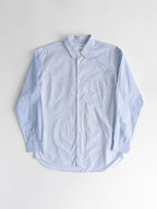 AD2010 CDG STRIPES BLUE SHIRT "DIFFERENT STRIPED SLEEVE" LS SHIRT