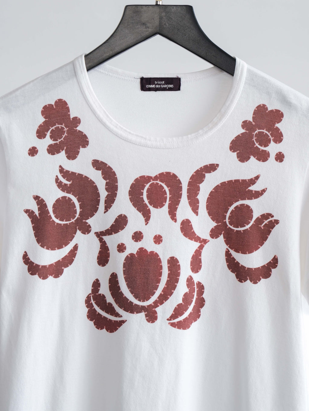 AD2013 CDG WHITE TRICOT T-SHIRT