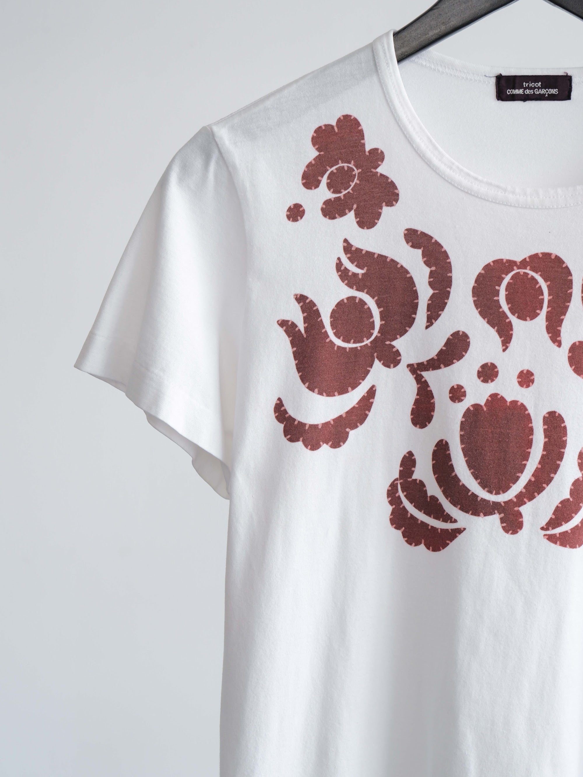 AD2013 CDG WHITE TRICOT T-SHIRT
