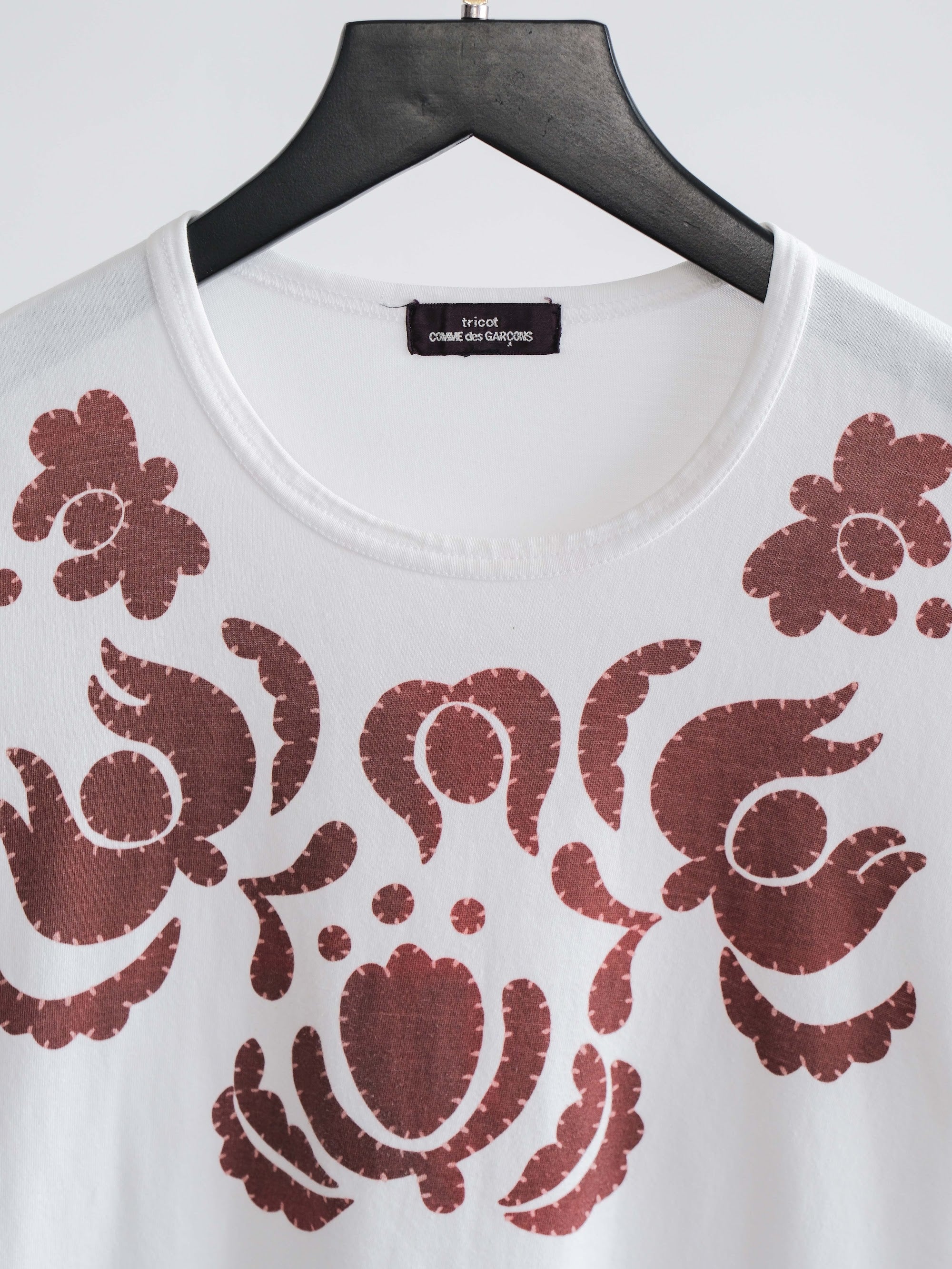 AD2013 CDG WHITE TRICOT T-SHIRT