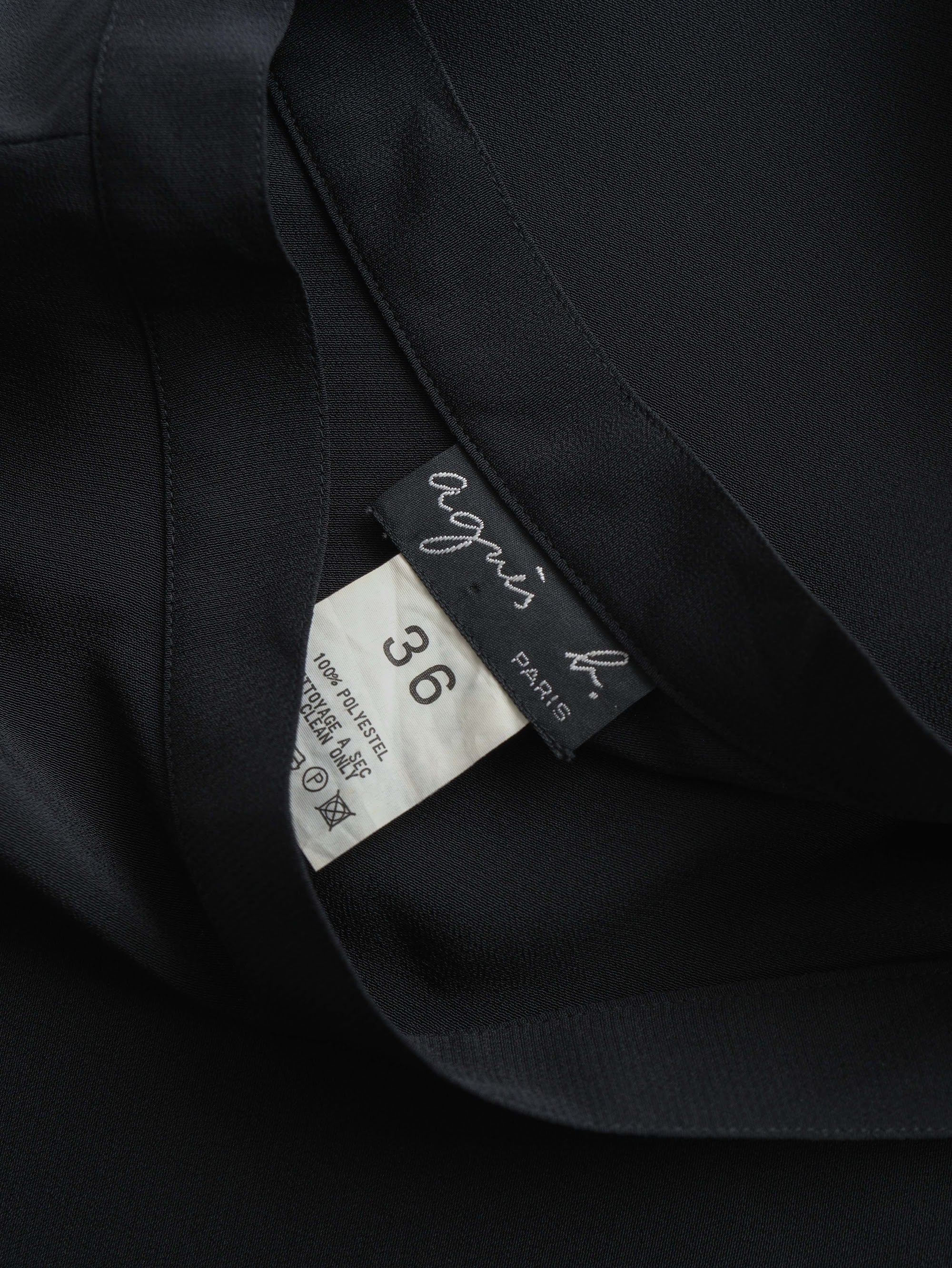 AGNES B BLACK PARIS SKIRT