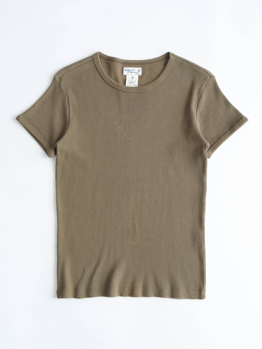 AGNES B GREEN HOMME T-SHIRT