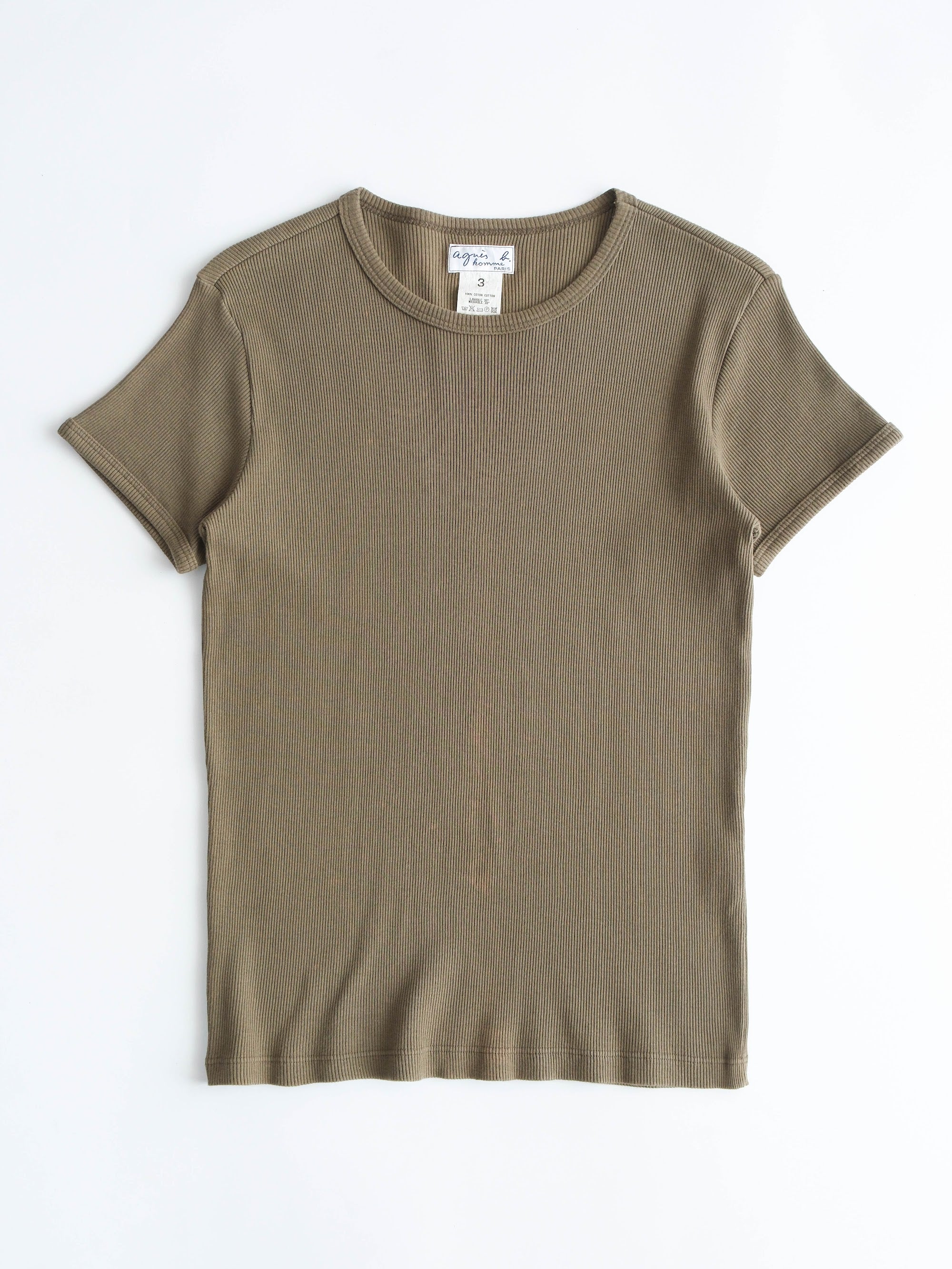 AGNES B GREEN HOMME T-SHIRT