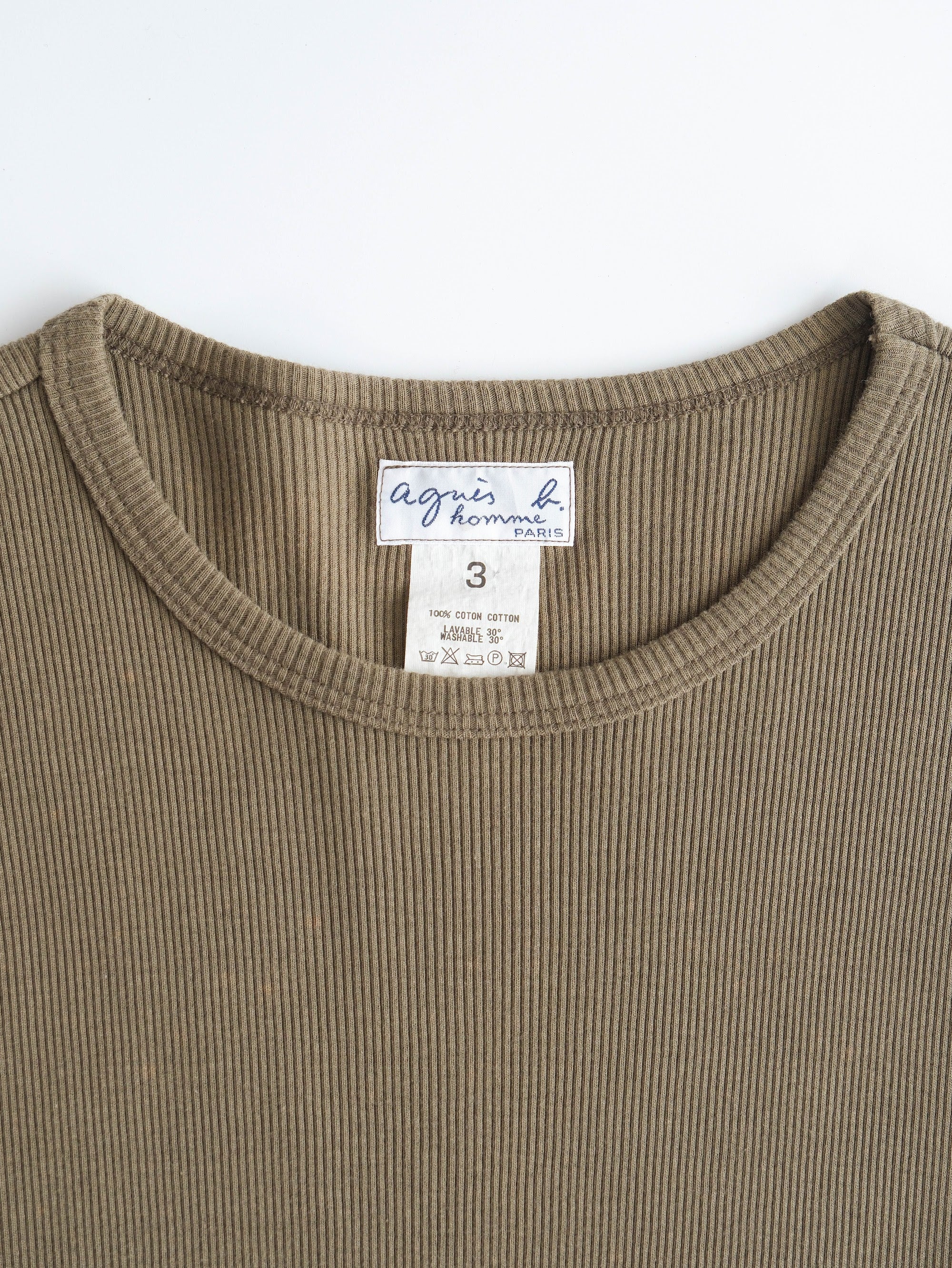 AGNES B GREEN HOMME T-SHIRT