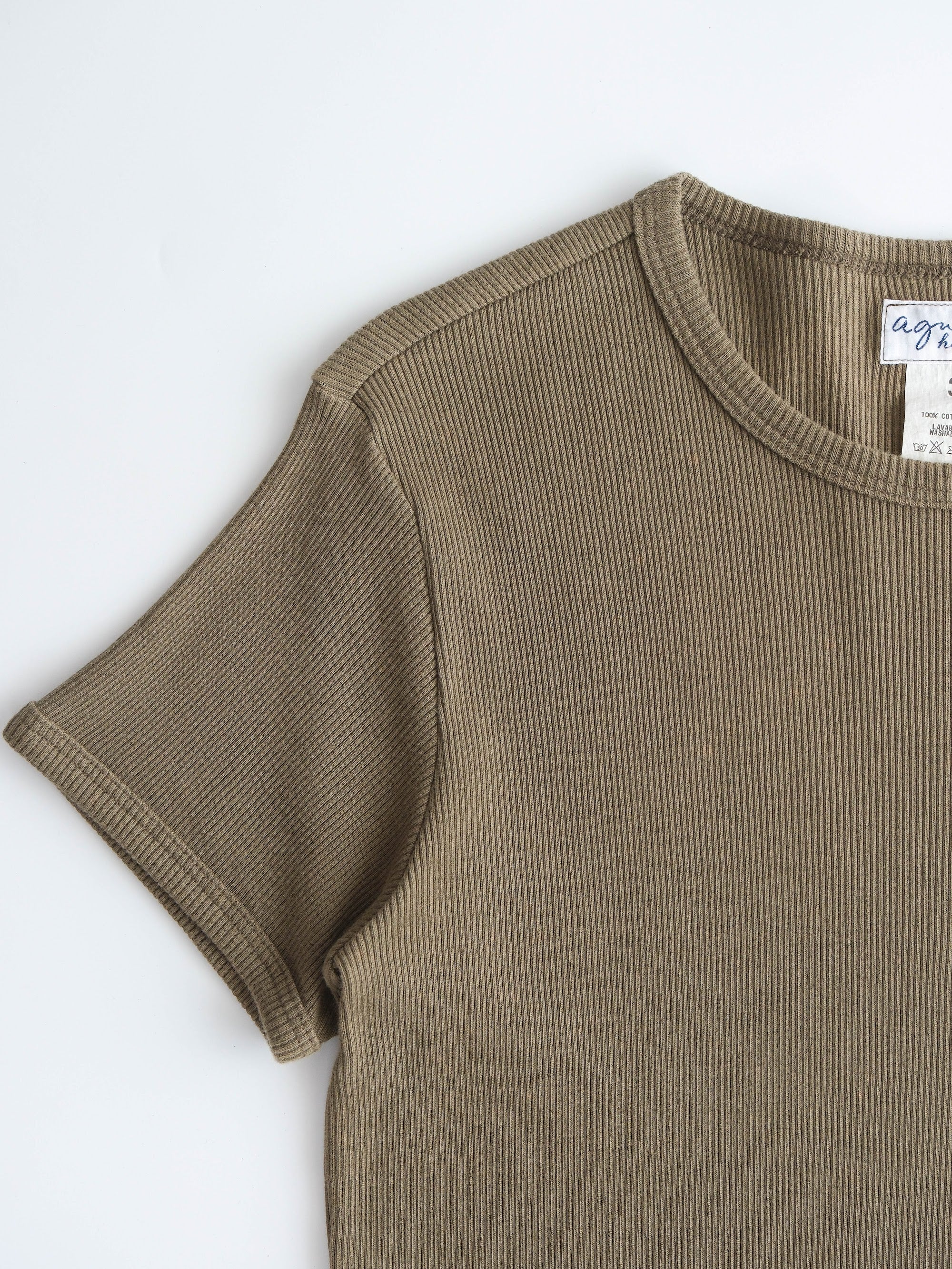 AGNES B GREEN HOMME T-SHIRT