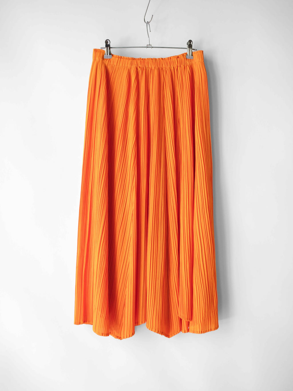 AW2002 ISSEY MIYAKE PLEATSPLEASE PLEATED ORANGE SKIRT