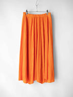 AW2002 ISSEY MIYAKE PLEATSPLEASE PLEATED ORANGE SKIRT