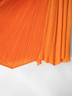 AW2002 ISSEY MIYAKE PLEATSPLEASE PLEATED ORANGE SKIRT