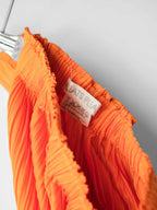 AW2002 ISSEY MIYAKE PLEATSPLEASE PLEATED ORANGE SKIRT