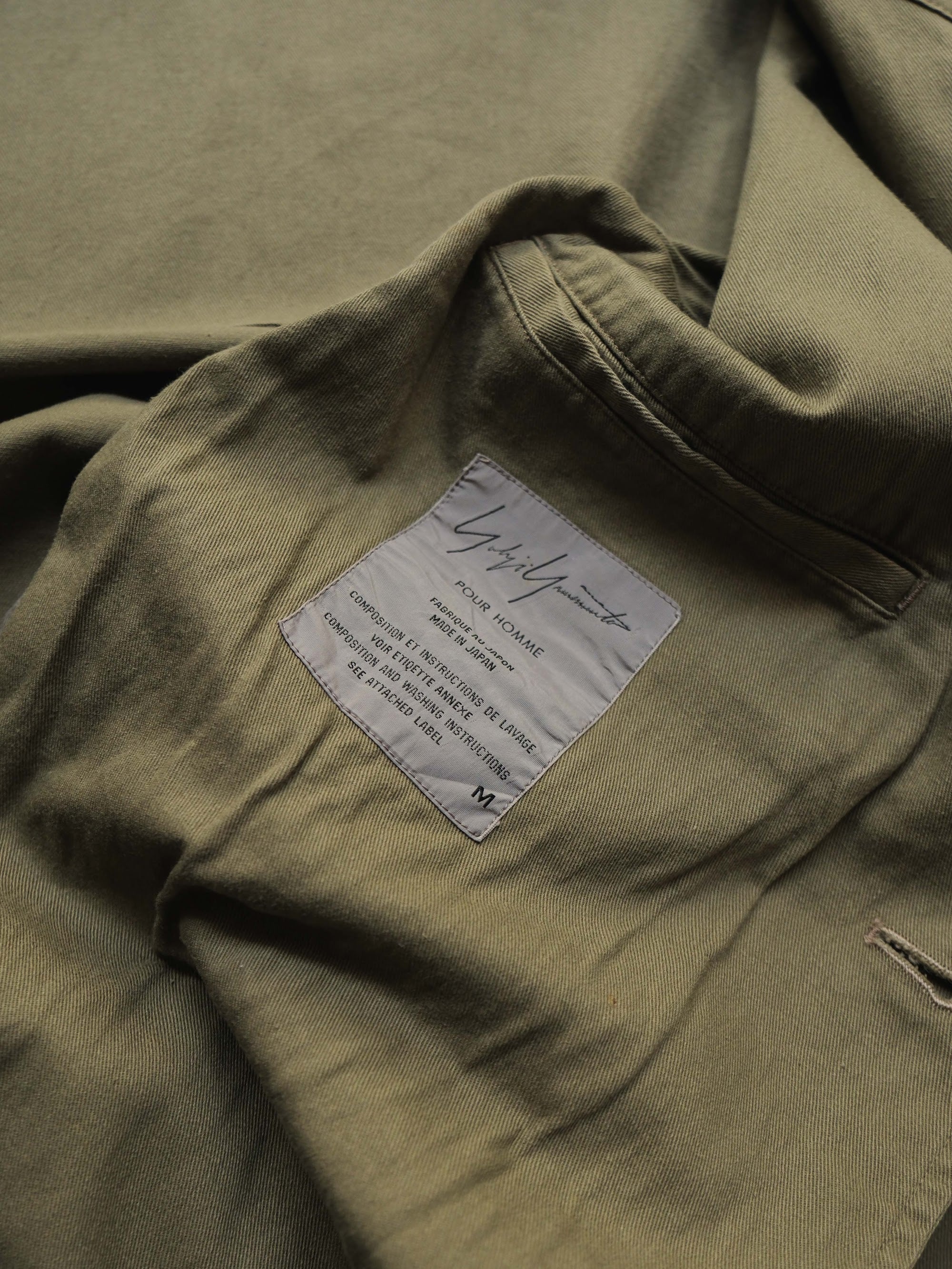 AW2003 YOHJI YAMAMOTO POUR HOMME MOSS MADE IN JAPAN MILITARY JACKET
