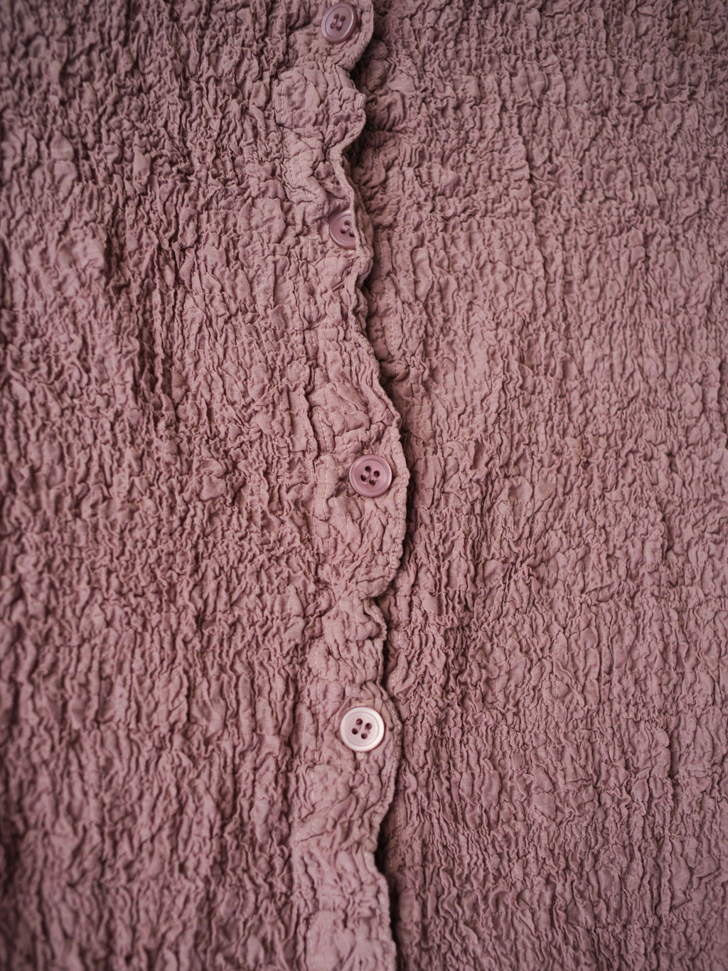 AW2010 ISSEY MIYAKE ME CRUSHED PLEATS BROWN LS SHIRT