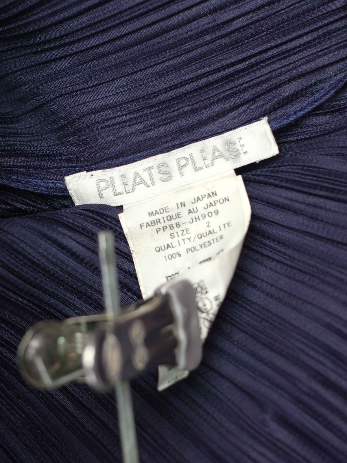 AW2018 ISSEY MIYAKE PLEATSPLEASE PLEATED NAVY DRESS