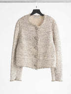 BALENCIAGA CREAM TWEED/ FW2015 JACKET