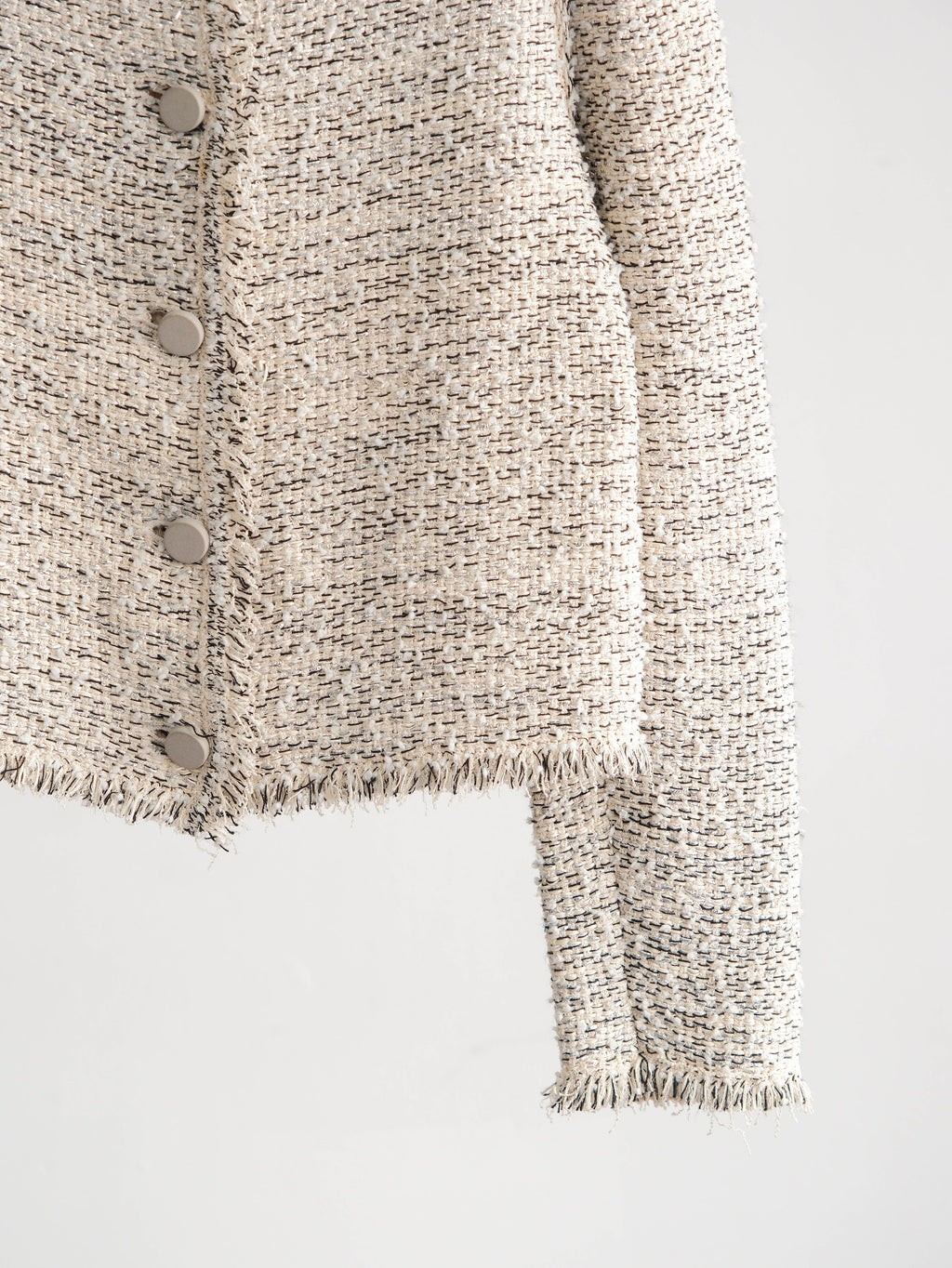 BALENCIAGA CREAM TWEED/ FW2015 JACKET