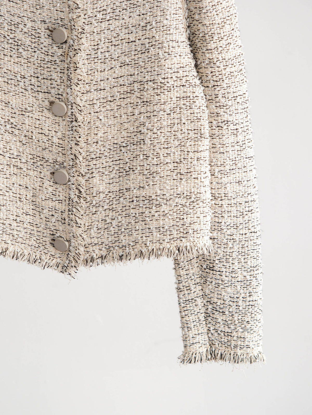 BALENCIAGA CREAM TWEED/ FW2015 JACKET