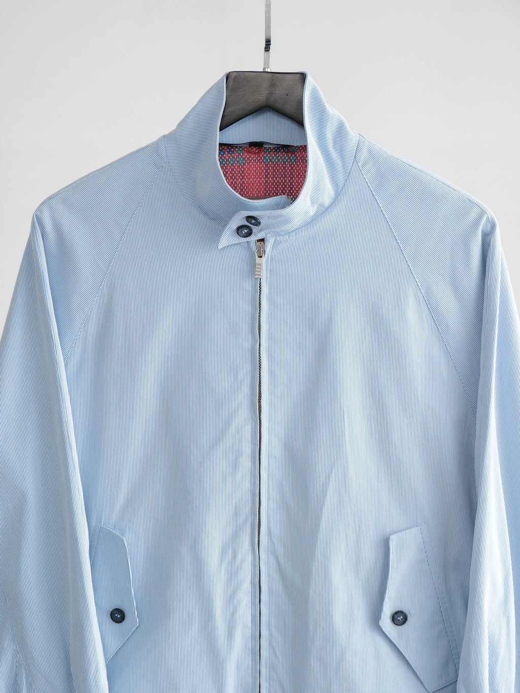 BARACUTA STRIPES BLUE TEXTILE RIBA JACKET