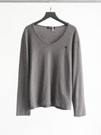 BURBERRY CROCHET / KNIT GREY BLACK LABEL LS T-SHIRT