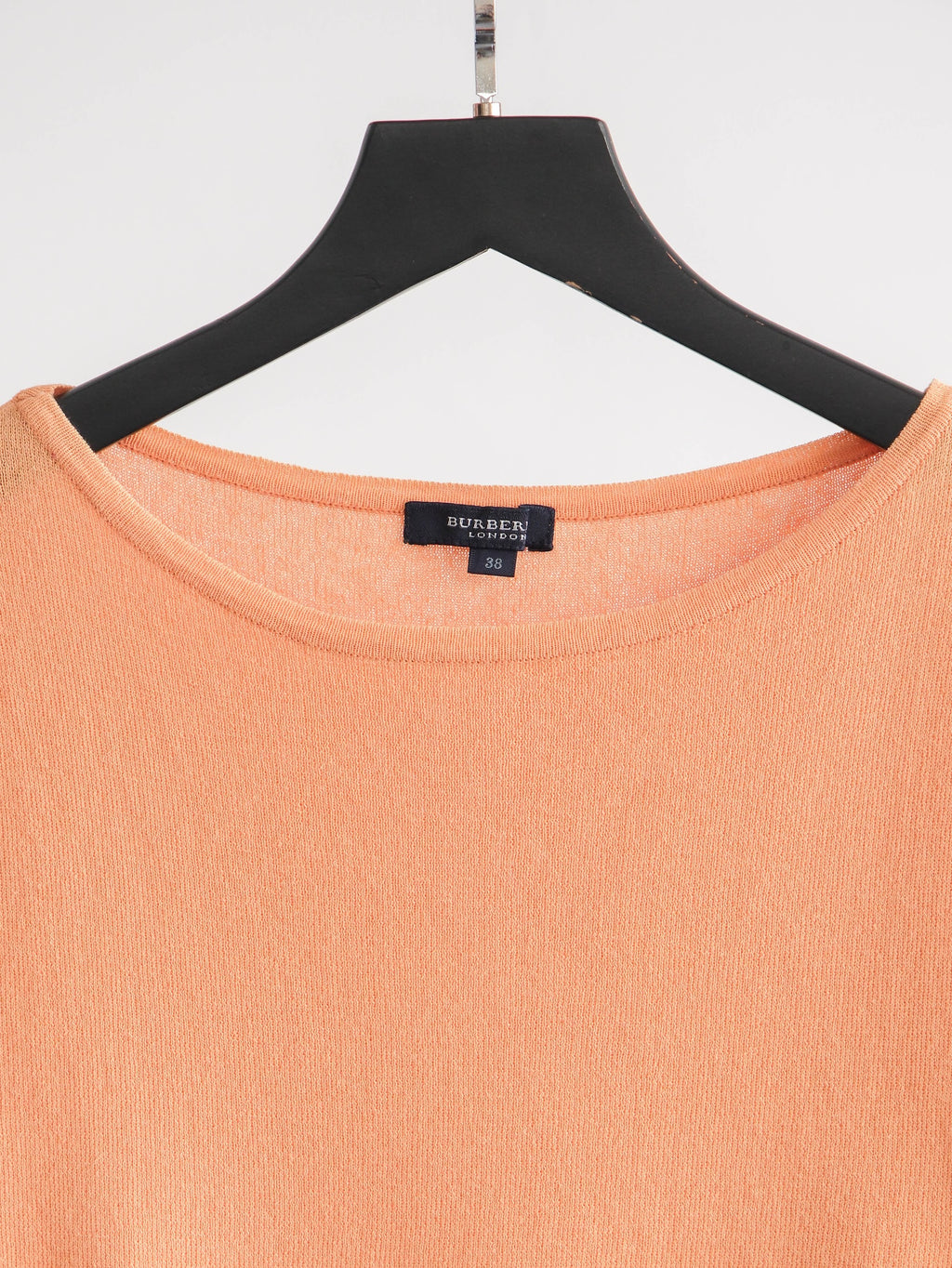 BURBERRY CROCHET / KNIT ORANGE T-SHIRT