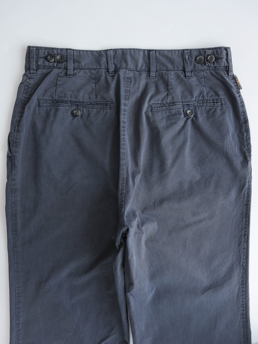 BURBERRY NAVY FADED PANTS