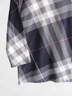 BURBERRY WHITE " LONDON " NOVA CHECK LS T-SHIRT