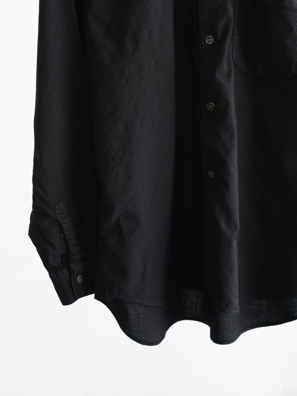 CDG BLACK WOOL LS SHIRT